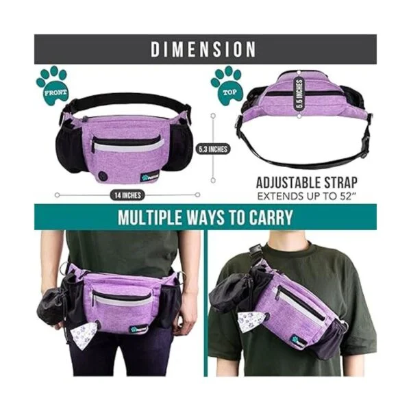 PetAmi Riñonera para perros bolsa de golosinas para_5