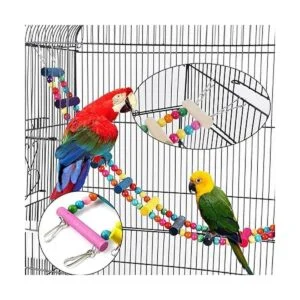 Hamiledyi Bird Parrot Juego de 15 juguetes de masticación_4