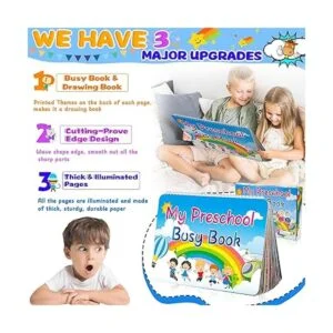 YOFUN Libro ocupado para niños pequeños carpeta de_3