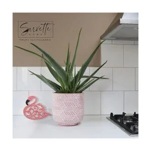 Salvamanteles de flamenco rosa de hierro fundido para_4