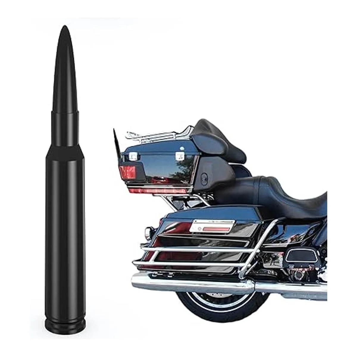 Tecreddy Reemplazo de antena de motocicleta para Harley_4