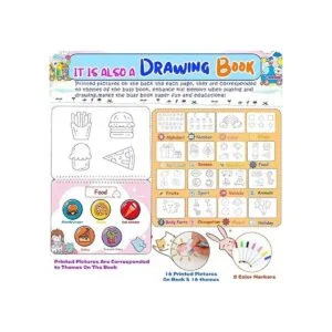 YOFUN Libro ocupado para niños pequeños carpeta de_4