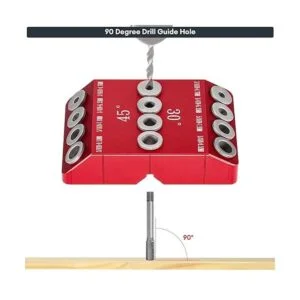 30 45 90 grados ngulo de 4 tamaños Guía de agujeros para_4