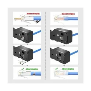 VCELINK Herramienta de crimpado Ethernet RJ45 para_4