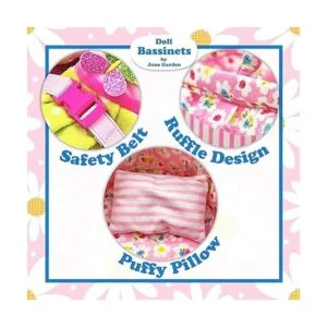 June Garden Cozy Dream Moisés de muñeca Portabebés_3