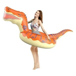 Jasonwell Salvavidas inflable con forma de dinosaurio_3