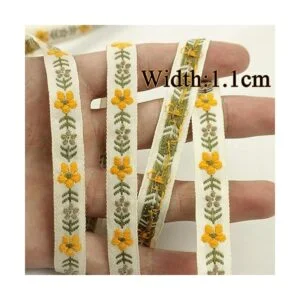 IDONGCAI Bordado de encaje de 18 yardas cinta jacquard de_3