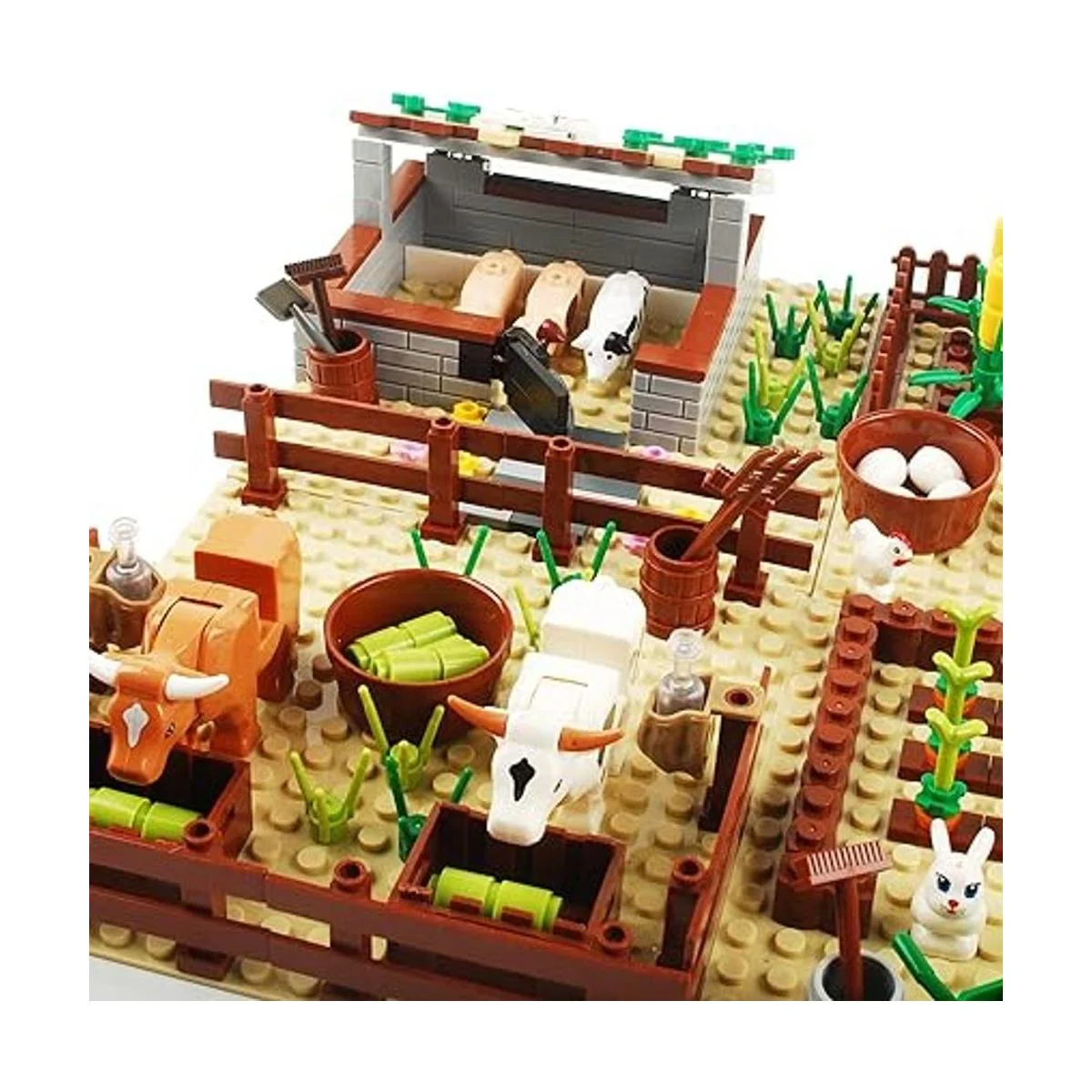 BAENRCY Juego de bloques de construcción de campo de_3