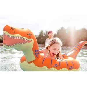 Jasonwell Salvavidas inflable con forma de dinosaurio_5