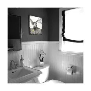 citari Arte de pared de baño de granja póster divertido_6