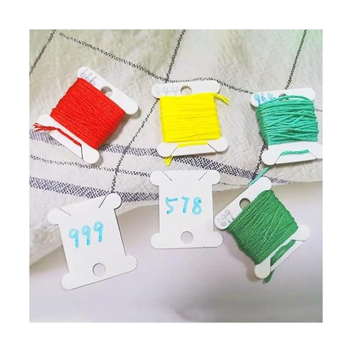 Fokanlo 700 bobinas de hilo de plástico para hilo de_4