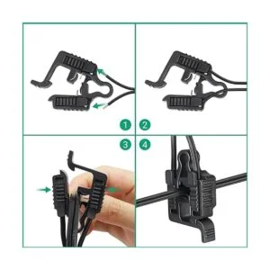 EDISHINE Paquete de 10 conectores de cable de bajo_3