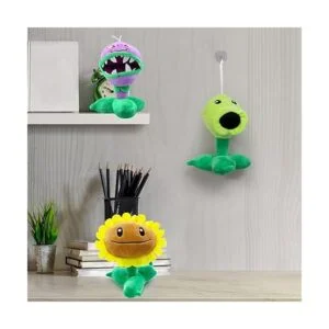 Maikerry Juguete de peluche de 3 piezas de plantas y_4