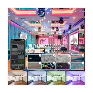 JULLISON Luz LED inteligente inteligente de 4 pulgadas_3