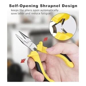 DOWELL Juego de mini alicates de 6 piezas punta de aguja_4