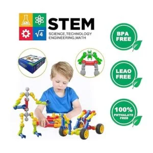 Caferria Kit de construcción para niños juguetes STEM_2