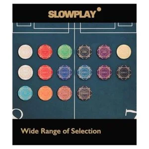 SLOWPLAY Juego de muestras de fichas de póquer Chips de_3