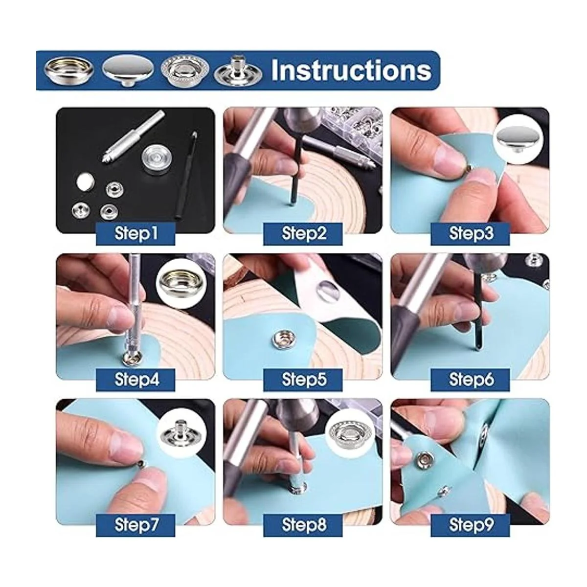 Meifuly Juego de 323 piezas de acero inoxidable de grado_5