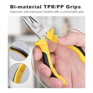 DOWELL Juego de mini alicates de 6 piezas punta de aguja_3