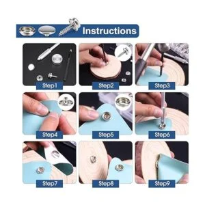 Meifuly Juego de 323 piezas de acero inoxidable de grado_4