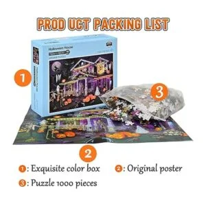 BADUS Rompecabezas de Halloween para adultos 1000 piezas_5