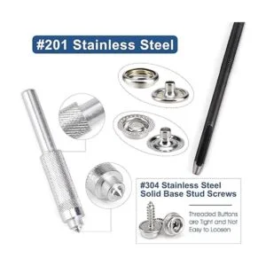 Meifuly Juego de 323 piezas de acero inoxidable de grado_6