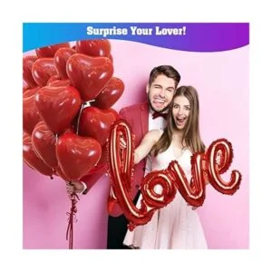 Kit de 50 globos de amor y globos de corazón y 2000_6