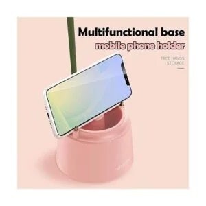 Lámpara de escritorio rosa lámpara LED recargable con_4