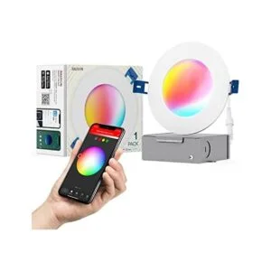 JULLISON Luz LED inteligente inteligente de 4 pulgadas_1