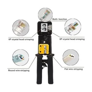 TAIWAIN CAT5 CAT6 RJ45 Kit de herramientas de crimpado Lan_3
