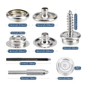 Meifuly Juego de 323 piezas de acero inoxidable de grado_3