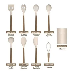 Juego de utensilios de cocina de silicona 9 piezas_2