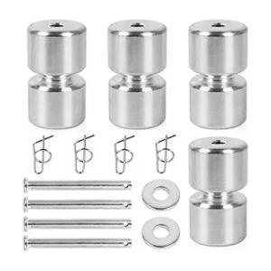 Paquete de 4 rodillos de aleación de aluminio anillos de_1