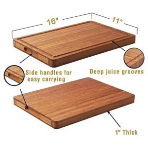 Tabla de cortar de madera de bambú para cocina bloque de_2