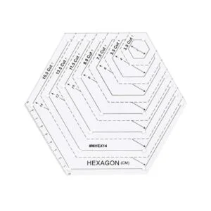 Eriokk Juego de 5 plantillas de acolchado de cuadrícula_3