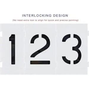 Deezio Plantillas de pavimento con números de 6 pulgadas_2