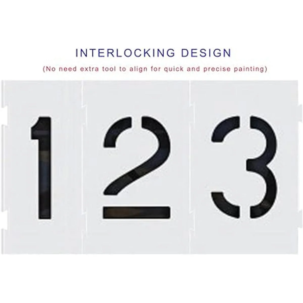 Deezio Plantillas de pavimento con números de 6 pulgadas_2