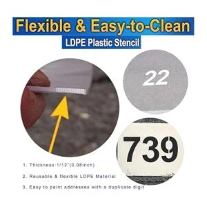 Deezio Plantillas de pavimento con números de 6 pulgadas_4