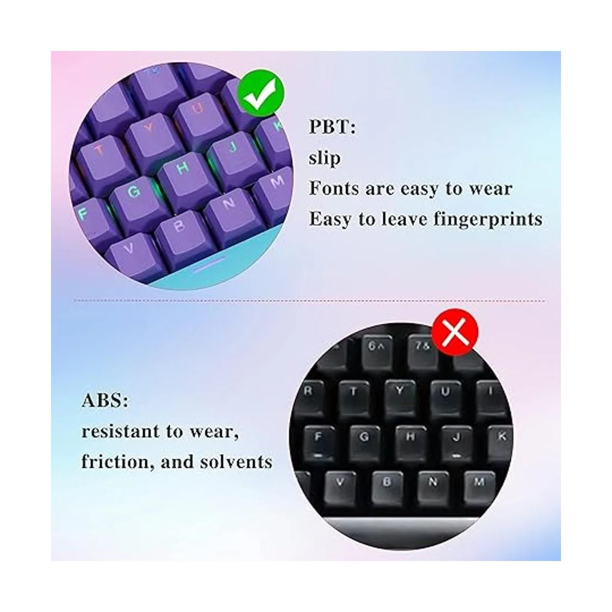 Ussixchare Teclas retroiluminadas 60 87104 PBT teclas_6