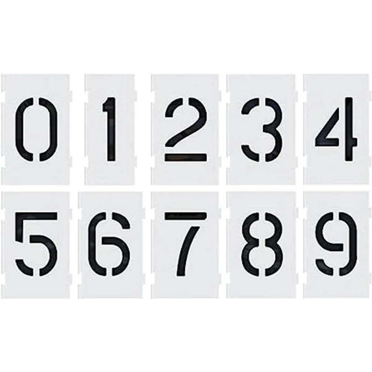 Deezio Plantillas de pavimento con números de 6 pulgadas_1