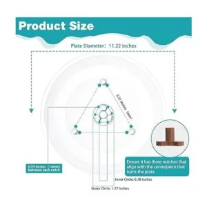 Gemroom Placa de vidrio de microondas de 11.25 pulgadas_2