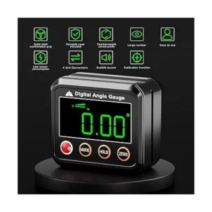 VOLCANOES CLUB Inclinómetro magnético de ángulo digital_3
