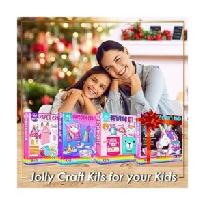 KRAFUN Kit de llavero de costura de unicornio para niños_5