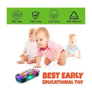 TOOTY Coche con luz transparente Juguetes de coche para_4