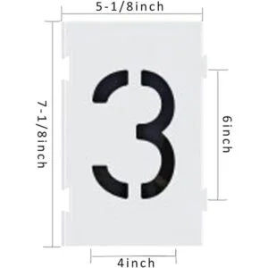 Deezio Plantillas de pavimento con números de 6 pulgadas_3