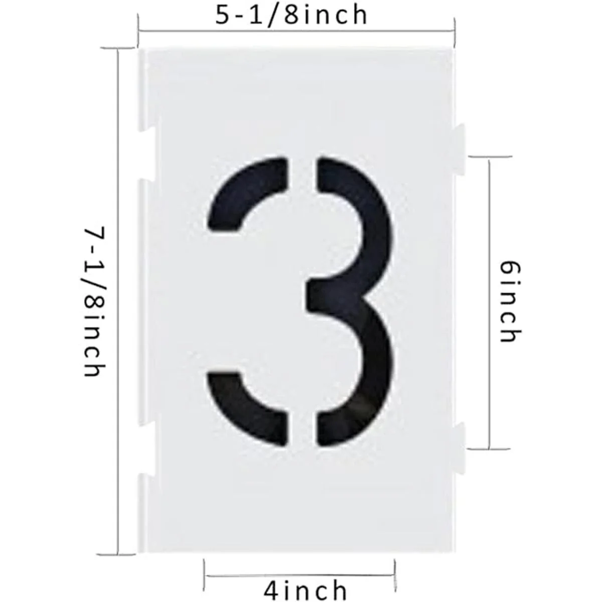 Deezio Plantillas de pavimento con números de 6 pulgadas_3