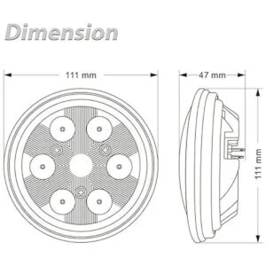 Par36 Luz de trabajo LED de 30 W compatible con John_4
