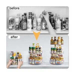 Susan perezoso antideslizante de 3 niveles para cocina_4