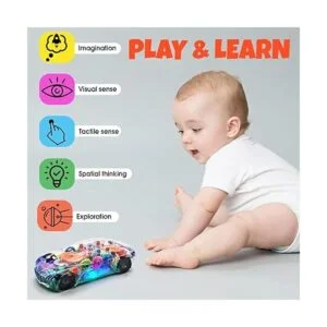 TOOTY Coche con luz transparente Juguetes de coche para_2