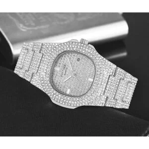Reloj unisex de lujo con diamantes de cristal reloj de_6
